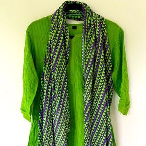 Three piece indian kurta set salwar kameez